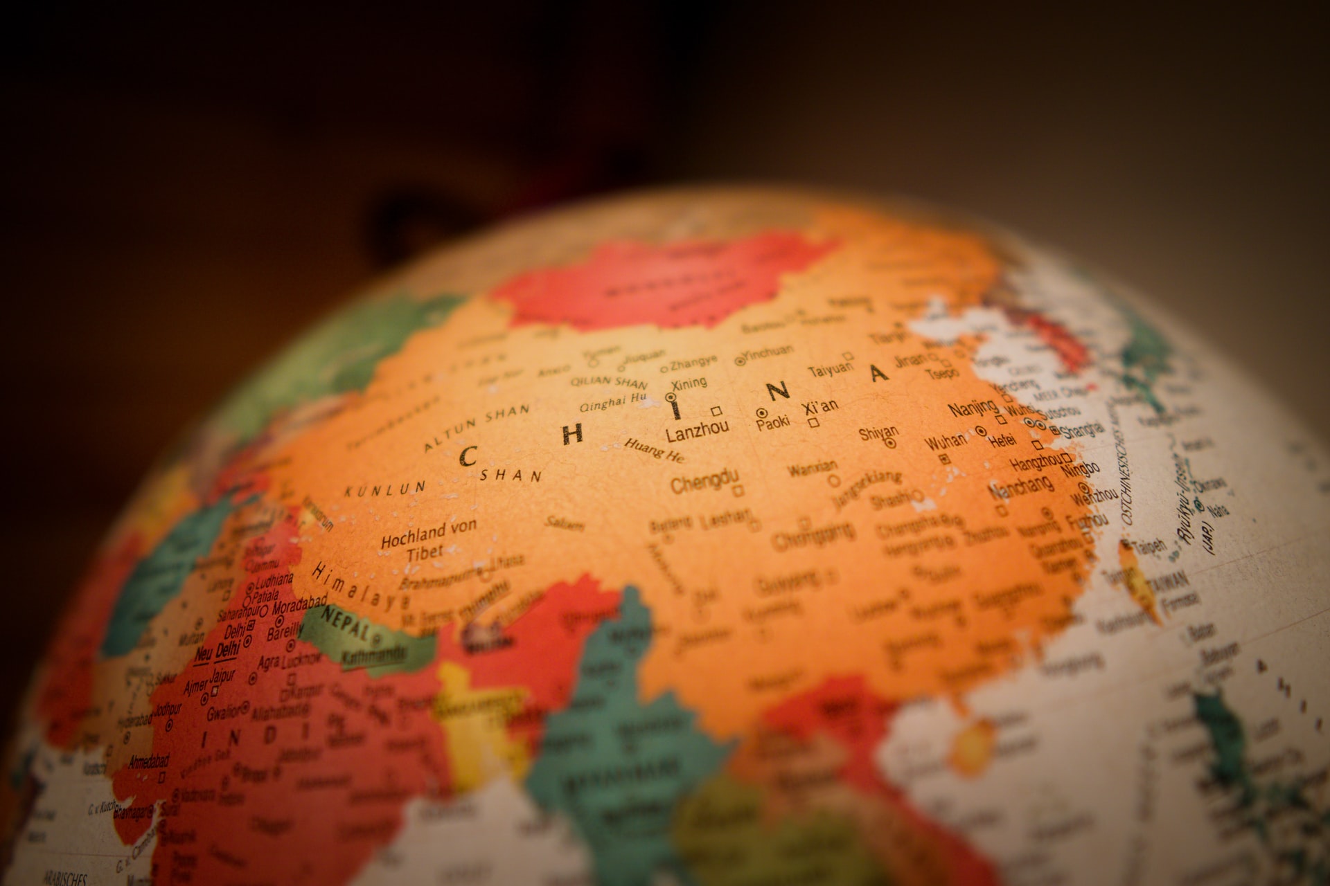 mappa cina